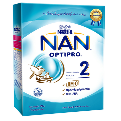 Nestle Milk Powder Nan 2 Optipro 600 Gm