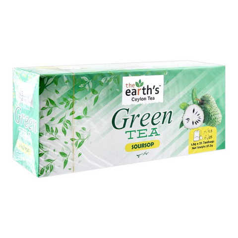 The Earths Green Tea English Breakfast 25 Bags 37.5 Gm