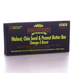 Power Foods Cereal Bar Omega 3 (Walnut, Chea Seed & Peanut Butter Bar)