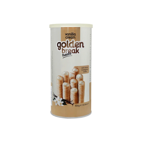 Golden Break Wafer Treats Vanilla Cream Tin 135 Gm
