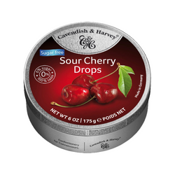 Cavendish And Harvey Sugar Free Sour Cherry Drops 175Gm