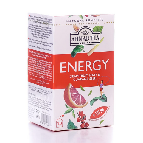 Ahmad Tea Bags Energy Grapefruit Mate & Guarana Seed 20S 30
