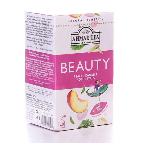 Ahmad Tea Bags Beauty Peach Carob & Rose Petal 20S 30 Gm