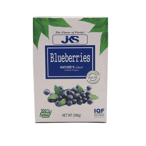 Jks Natures Select Freshley Frozen Blueberries Box 300Gm