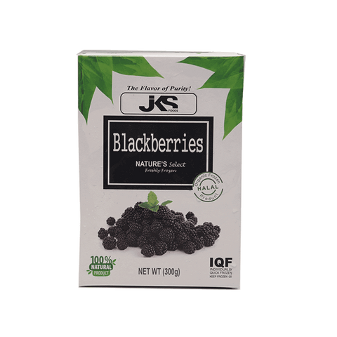 Jks Natures Select Freshley Frozen Blackberries Box 300Gm
