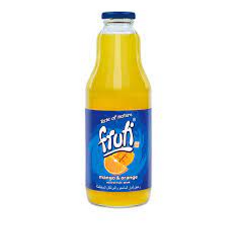 Taste Of Nature Fruti Mango Orange Juice Glass Bottle 1Ltr