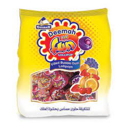 Deemah Assorted Fun Lollipop Pouch 25 Pcs