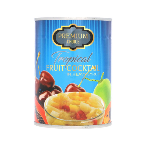 Premium Choice Fruit Cocktail Tropical In Heavy Syrup Tin 22