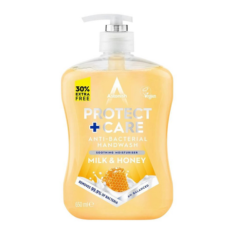 Astonish Protect And Care Hand Wash Milk And Honey Pouch 950