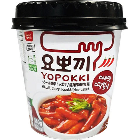 Yopokki Spicy Topokki Rice Cake Cup 140Gm