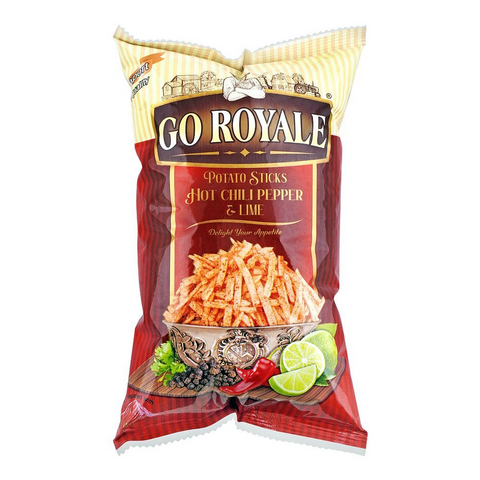Go Royale Potato Sticks Hot Chili Pepper & Lime 110Gm