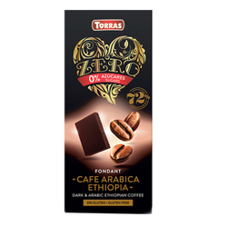 Torras Zero Dark & Arabic Coffee Chocolate Bar 100Gm