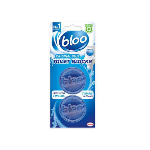 Bloo Toilet Air Fershner Original Blue Clean & Foams 2X48 Gm