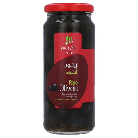 Wadi Food Olives Ripe 340 Gm