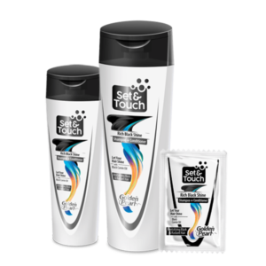 Set and Touch Rich Black Shine Shampoo + Conditioner