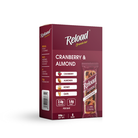 Reload Granola Bar Box (Cranberry & Almond)  (8 Bars)