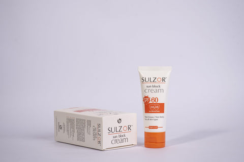 SULZOR SUN BLOCK CREAM SPF 60