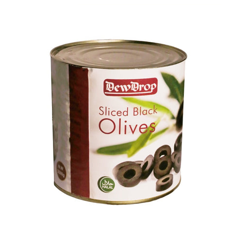 Dew Drop Slice Olives Black 2.5kg