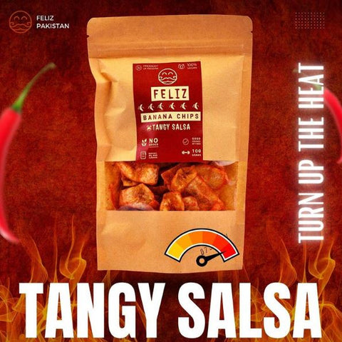 Feliz Banana Chips Tangy Salsa 100g