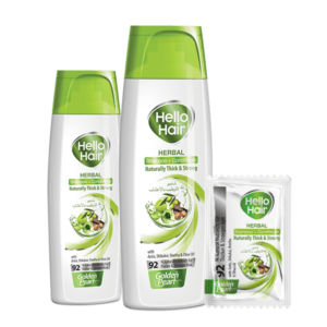 Hello Hair Herbal Shampoo + Conditioner Naturally Thick & Strong