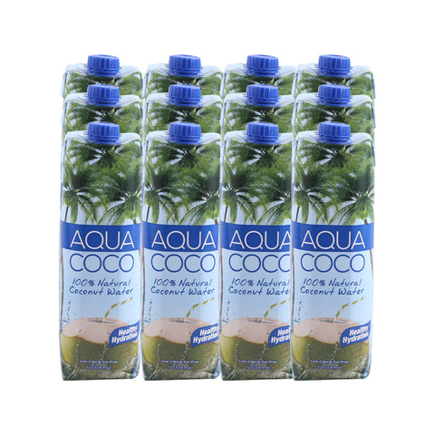 Aqua Coco Natural Coconut Water 1 Ltr- Carton