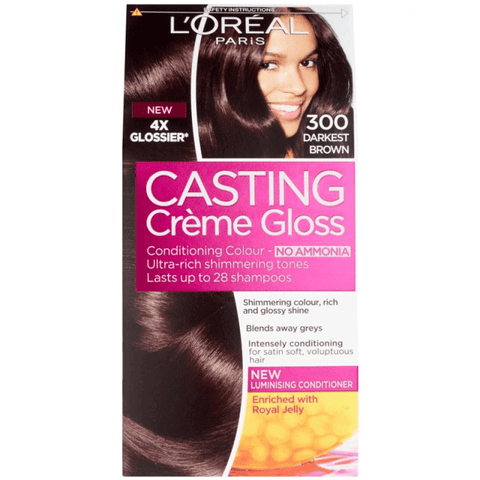 Loreal Casting Hair Color Darkest Brown 300