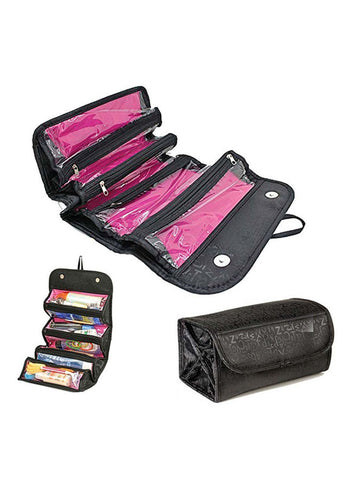 Large Enough To Comfortably Fit Makeup Bag Black