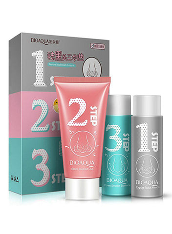3 Step Blackhead And Acne Remover Facial Cleaning Set