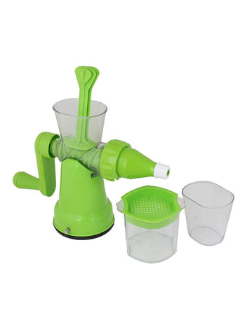 Plastic Manual Fruit Juicer Green
