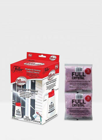 Window And Outdoor Surface Cleaner With Full Crystal Refill Packet Clear 946ml