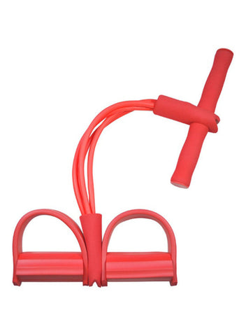 4 Tube Pull Rope Fitness Resistance Bands With Foot Pedal