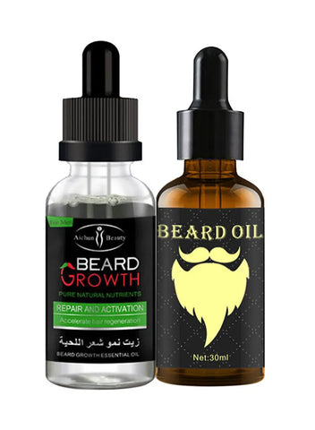 2-Piece Beard Gentle On Skin Beard Oil Set 30ml