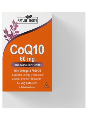 CoQ10 60mg Cardiovascular Health With Omega-3 Capsules