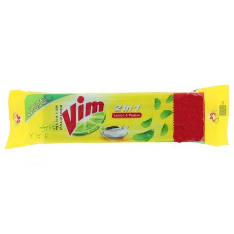 Vim Dishwash Bar 2In1 Lemon And Pudina 230 Gm