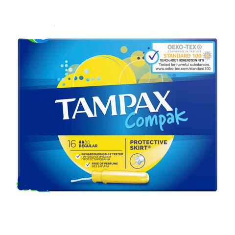 Tampax Compak Skirt Protective 16S Regular