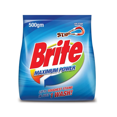 Brite Maximum Power Washing Powder 500G