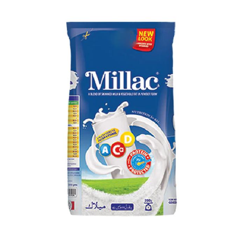 Millac Instant Milk Powder Pouch  390 Gm