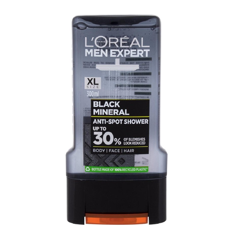 Loreal Men Expert Shower Gel Black Mineral 3In1 300 Ml