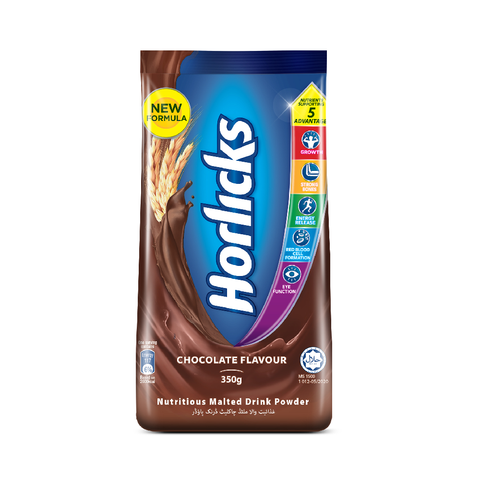 Horlicks Drinking Powder Chocolate Pouch 350 Gm