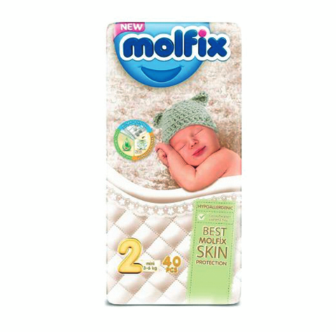 Molfix Diapers Mini No2 3-6 Kg 40Pcs