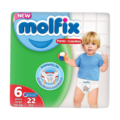 Molfix Pants 6 Extra Large 16+ Kg 22 Pcs