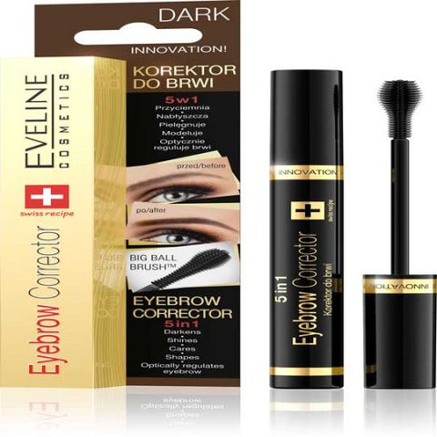 EYEBROW CORRECTOR DAKR BROWN 9 ML