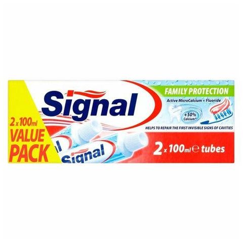 Signal Family Protection Tooth Paste 2*100Ml