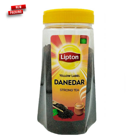 Lipton Yellow Label Tea Mega Daane Jar -Now- Danedar Strong Tea - 475 Gm