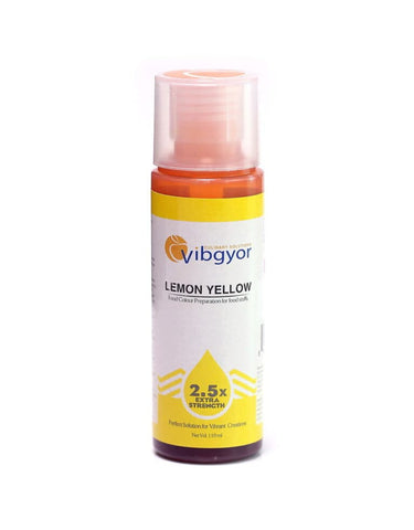 Vibgyor Food Colour Lemon Yellow 110ml