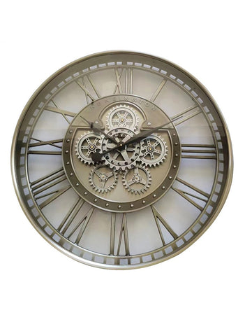 Round Gear Wall Clock