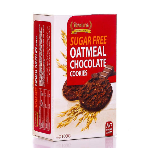 Kaers Selection Cookies Oatmeal Chocolate Sugar Free 100 Gm