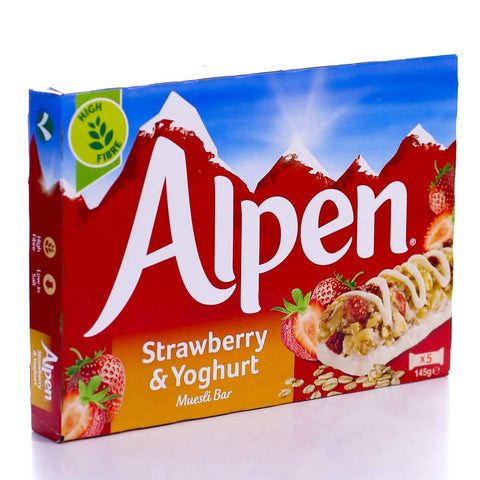 Alpen Cereal Bars Strawberry And Yogurt 5Pc 145 Gm