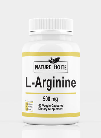 L-Arginine Dietary Supplement 500Mg 60 Capsules