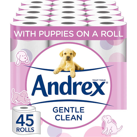 Andrex Gentle Clean Toilet Tissue Rolls 4 Pack